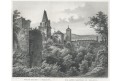 Beroun Staré Hradby, Mikovec, oceloryt 1860