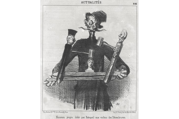 Daumier, Nouveau joujou, litografie, 1851