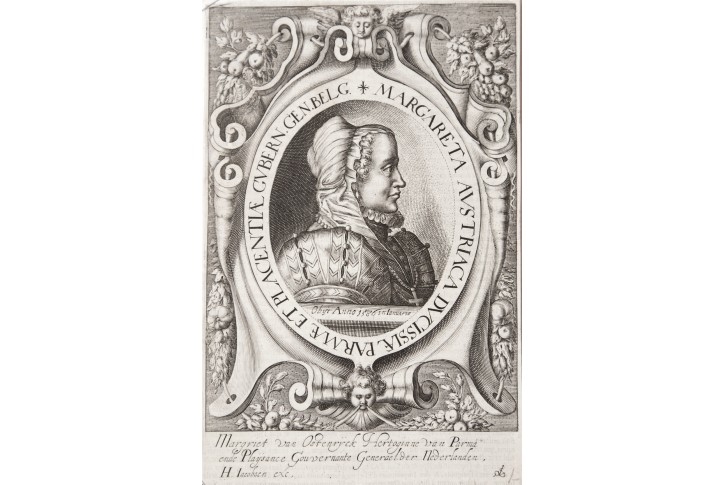 Margareta Austriaca,mědiryt, 1623