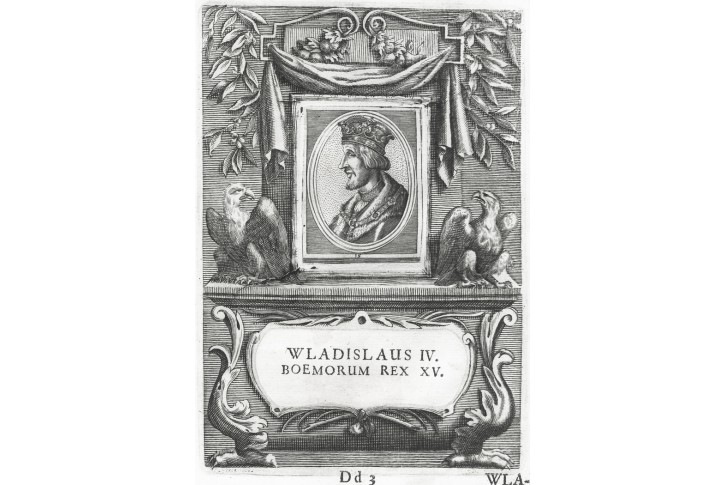 Vladislav II., mědiryt, Škréta -  Groos, 1673