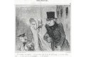 Daumier, Tu m'embêtes, litografie, (1840)