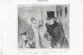 Daumier, Tu m'embêtes, litografie, (1840)