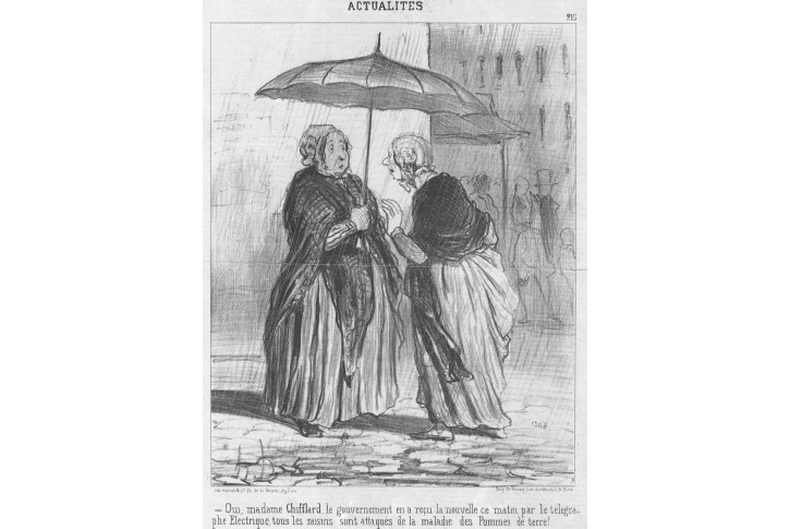 Daumier, Qui, madame, litografie, 1869