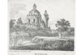 Wien Karlskirche, Trentsensky, litografie, (1830)