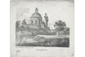 Wien Karlskirche, Trentsensky, litografie, (1830)