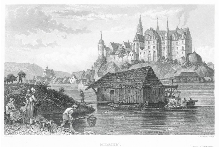 Meissen, Sporschil, oceloryt 1860