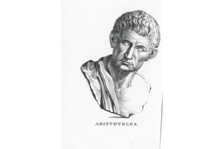 Aristoteles, litografie, (1830)