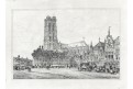 Mechelen Malines II. , Prout, litografie. 1833