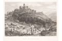 Zamek Grodno - Kiensburg, Herloss, oceloryt, 1841