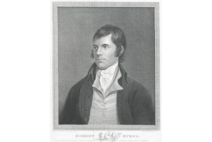 Robert Burns, Thomson, mědiryt, 1798