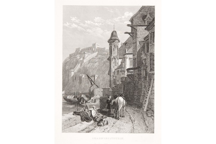 Koblenz - Ehrenbreitstein, oceloryt 1850