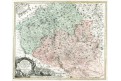 Homann J.B.: kraj  Znojmo a Jihlava, mědiryt, 1720