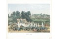 Paris St. Cloud, Riviere, kolor. litografie, 1870