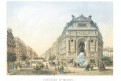 Paris St. Michel, Riviere, kolor. litografie, 1870