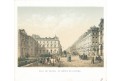 Paris Rivoli, Riviere, kolor. litografie, 1870