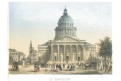 Paris Pantheon, Riviere, kolor. litografie, 1870