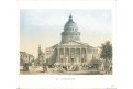 Paris Pantheon, Riviere, kolor. litografie, 1870