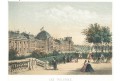 Paris Tuleries, Riviere, kolor. litografie, 1870