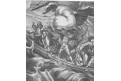 Ježíš spící na moři, G. de Jode, mědiryt, 1585