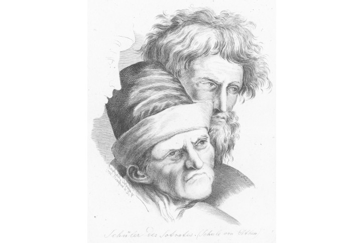 Bergler, Škola Atény dle Raffaela, mědiryt, (1810)