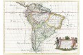 Rossi G.: L'America meridionale, mědiryt, 1687