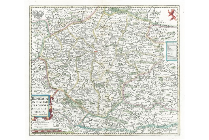 Sadeler E., Kaerius : Bohemia   ..mědiryt, 1633