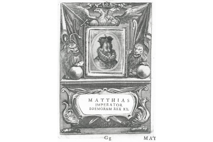 Matyáš, mědiryt, Škréta -  Groos, 1673