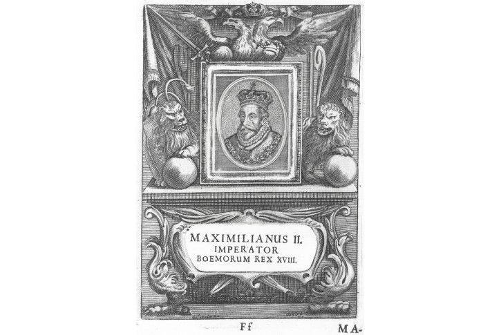 Maxmilian., mědiryt, Škréta -  Groos, 1673