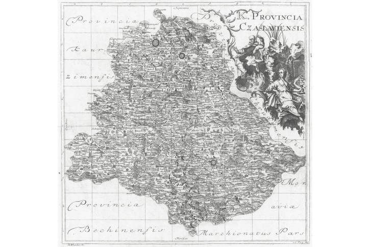 Erber, Čáslavský kraj, mědiryt, 1760