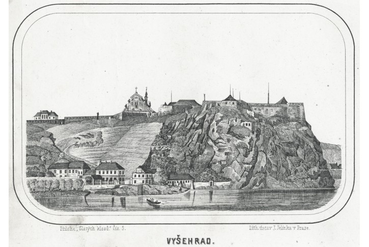 Vyšehrad, Zlaté klasy, litografie, 1856