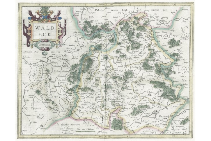Mercator, Waldeck, mědiryt, 1628