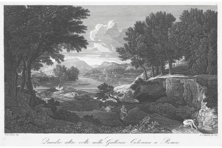 Krajina dle Poussina, lept, 1834