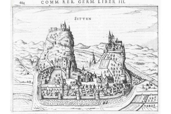 Sitten, Bertius, kolor. mědiryt , 1616