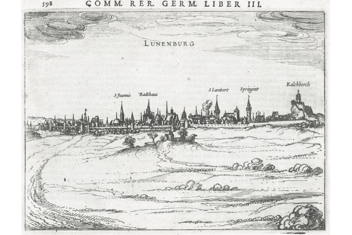 Lunenburg, Bertius, kolor. mědiryt , 1616