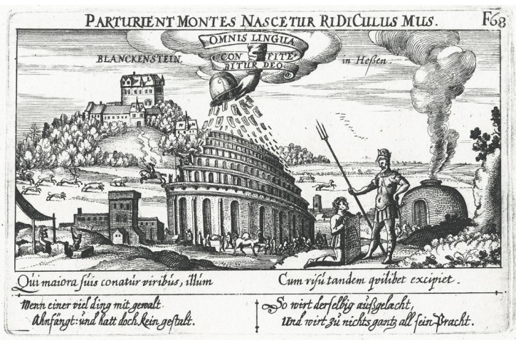 Blanckenstein in Hessen, Meissner, mědiryt, 1630