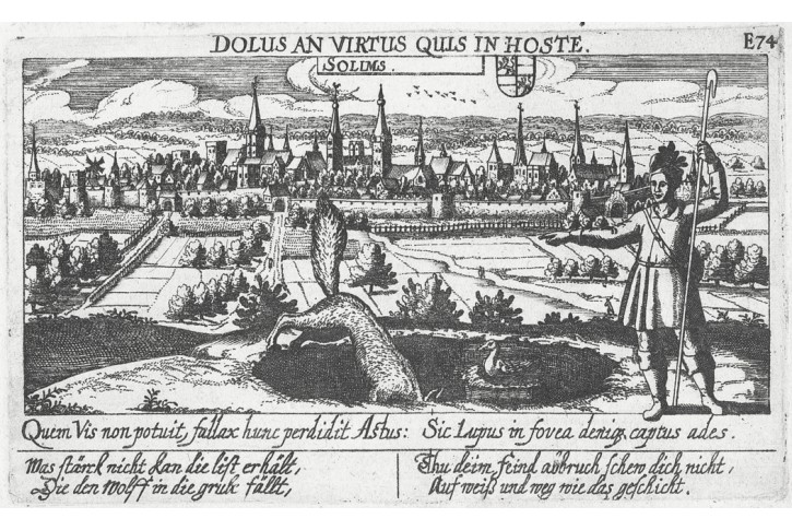 Solims - Soest, Meissner, mědiryt, 1630
