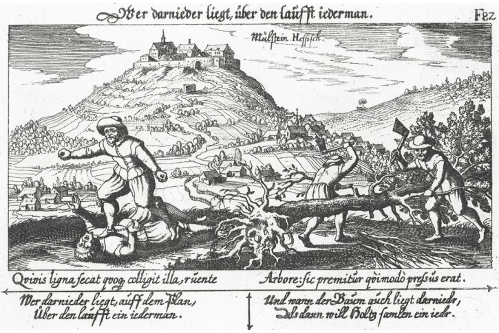Mülstein Hessen, Meissner, mědiryt, 1630