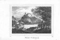 Bieberstein, Saxonia, litografie, (1840)