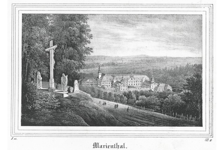 Marienthal, Saxonia, litografie, (1840)