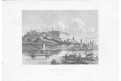 Roudnice and Labem, Meyer, oceloryt, 1850
