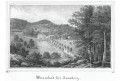 Wiesenbad  Annaberg, Saxonia, litografie, (1840)