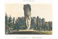 Adersbach Zuckerhut, Täubert, k litografie, 1850