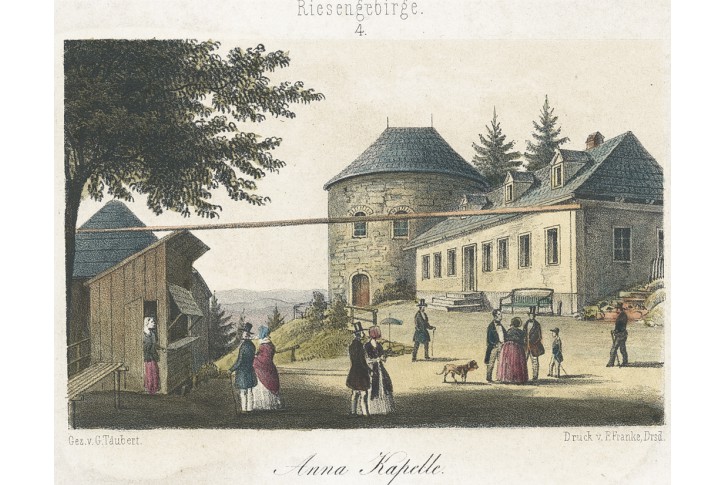 Karpacz St. Anna, Täubert, kolor. litografie, 1850