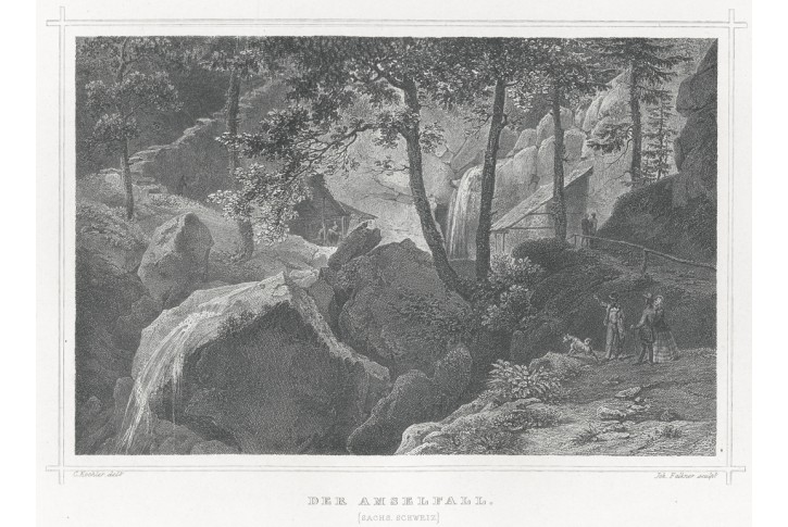 Amselfall, Rohbock, oceloryt 1870