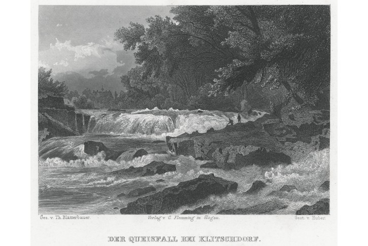 Kliczków - Klitschdorf, oceloryt, 1885