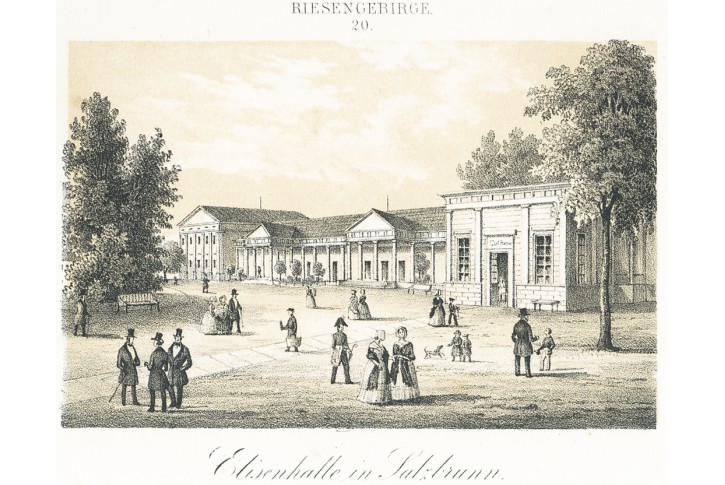 Szczawno-Zdrój , Täubert, litografie, 1850