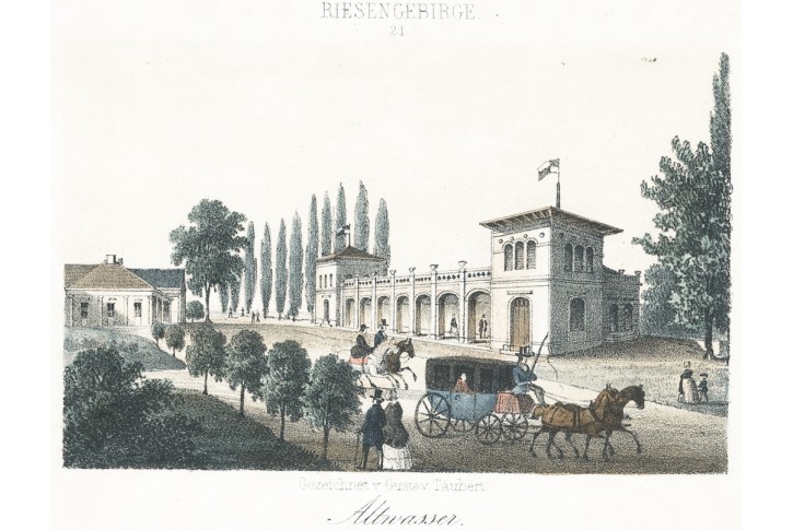 Stary Zdrój, Täubert, kolor. litografie, 1850