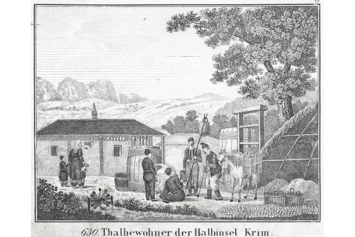 Krym obyvatelé, Neue Bilder., litografie , 1837