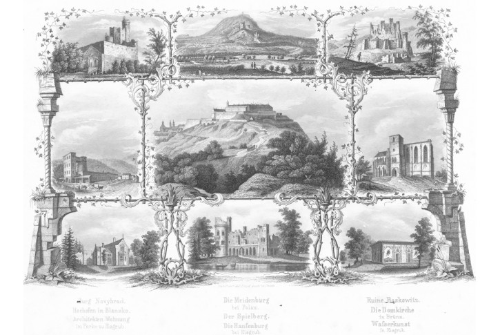 Brno Blansko Boskovice, Lloyd, oceloryt, 1859
