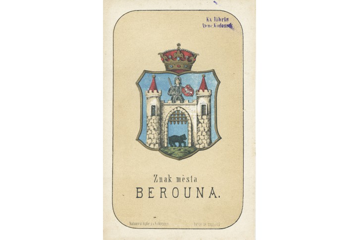 Beroun, chromolitografie, 1880